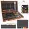 82 Pieces Deluxe Artist Studio Creativity Set Wood Box Case - Art Painting, Sketching Drawing Set, 24 Watercolor Paint Colors, 24 Oil Pastels, 24 Colored Pencils, 2 Brushes, Starter Kit